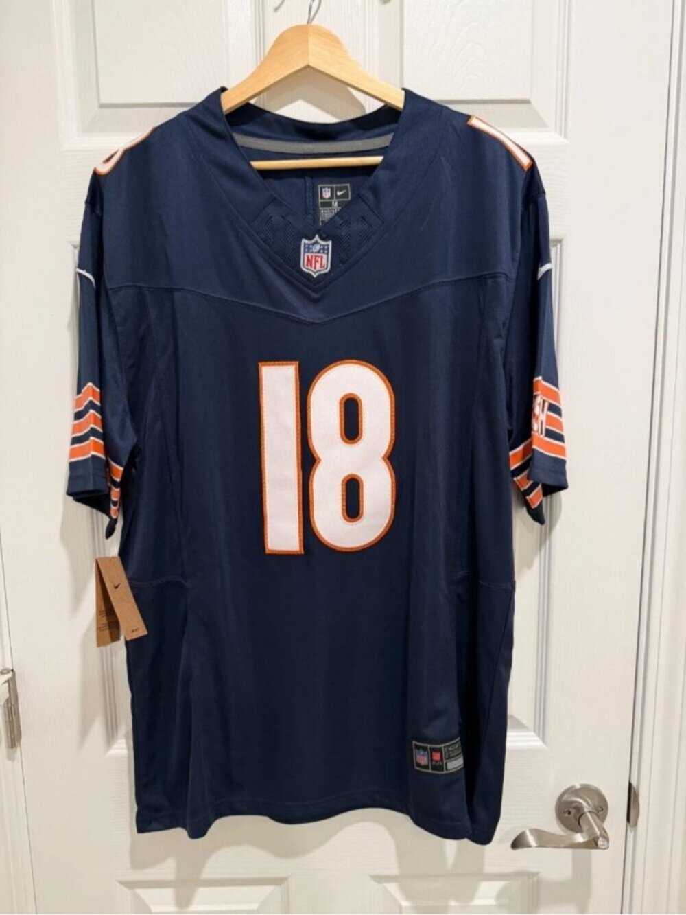 Caleb Williams Navy Jersey Stitched 18 Vapor